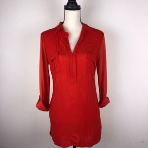 Splendid Orange Long Sleeves Top